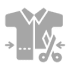 A gray t-shirt with a percentage sign on it.