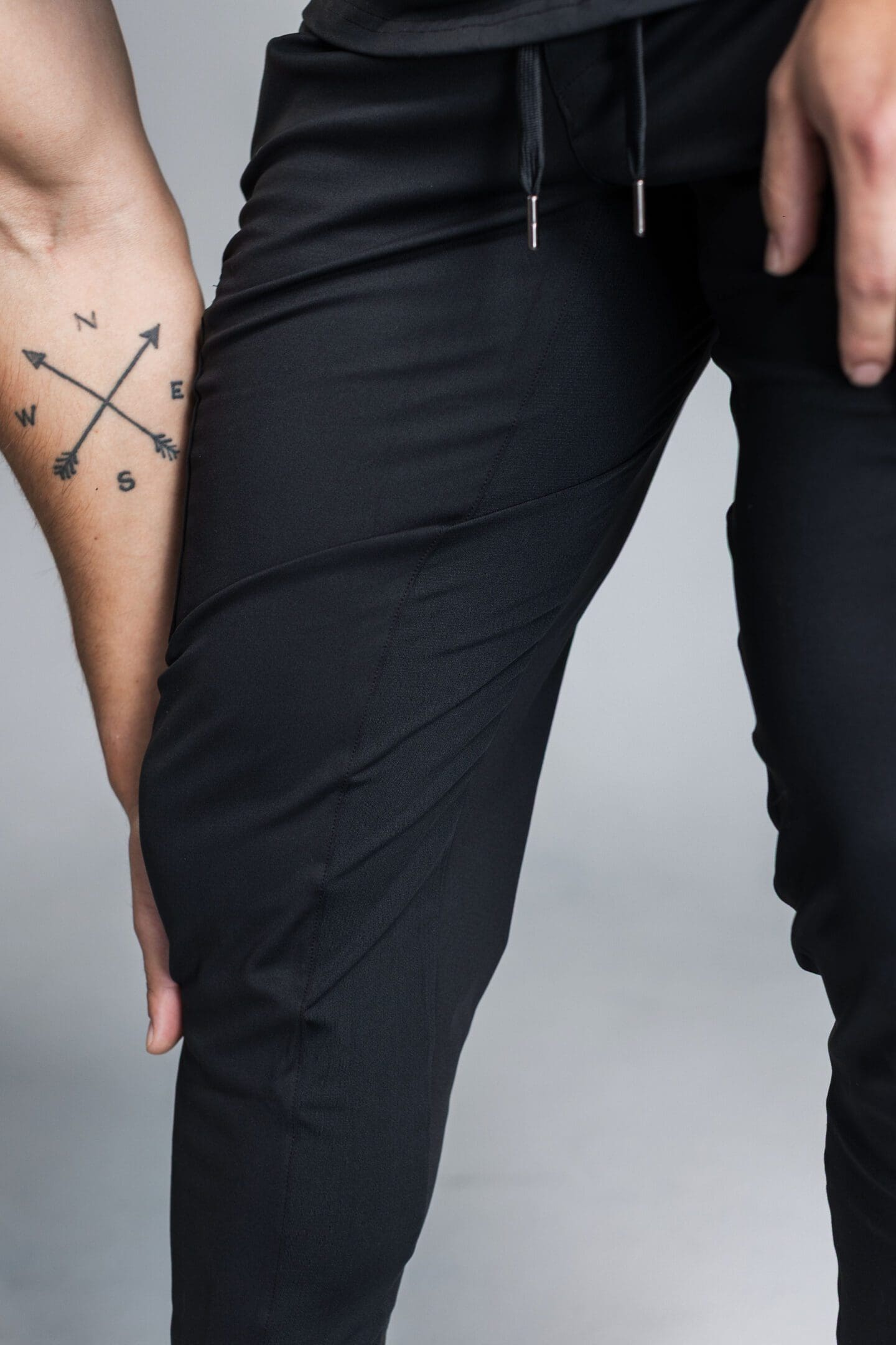 Zipper Scrub Pant - Black - Image 3