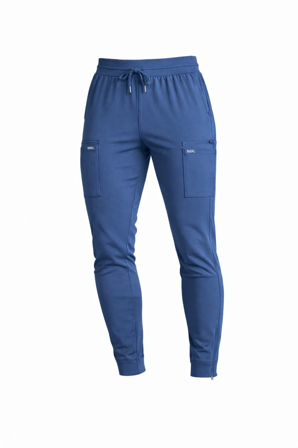 Zipper Scrub Pant - Blue - Image 5