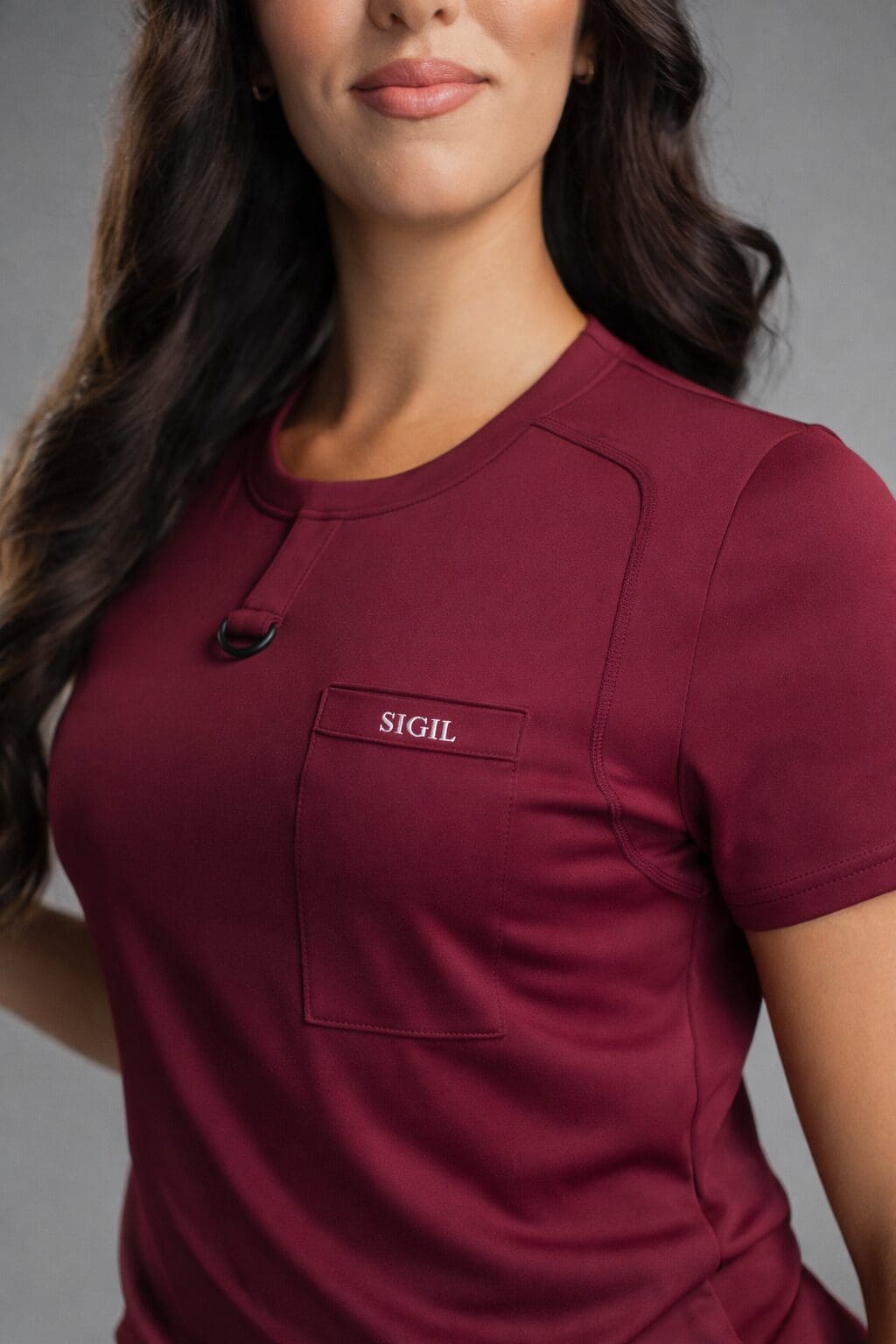 Drift Top - Burgundy - Image 3
