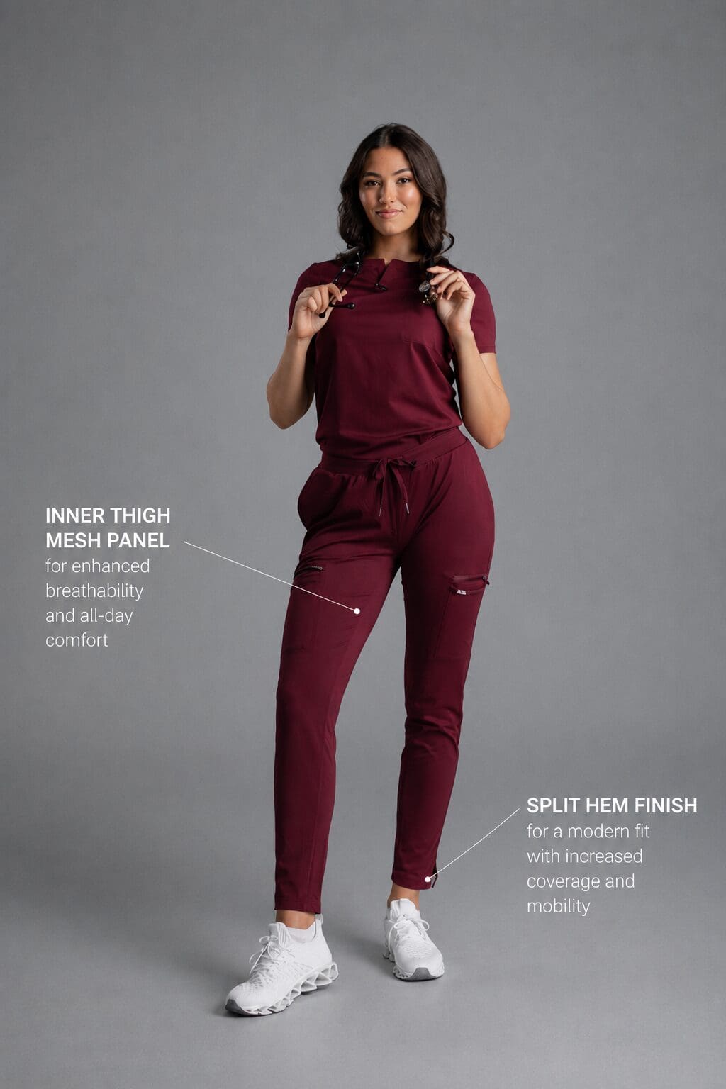 Highlight mesh panel and split hem