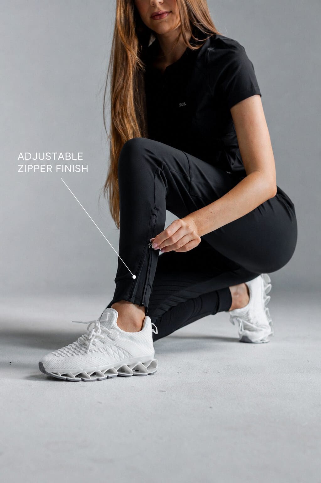 Highlight Zipper Finish for adjustable fit