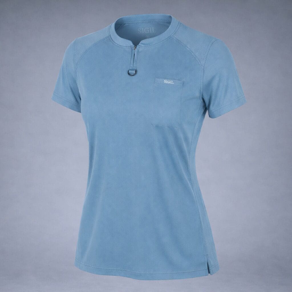 Contour Top - Cyan Blue - Image 4