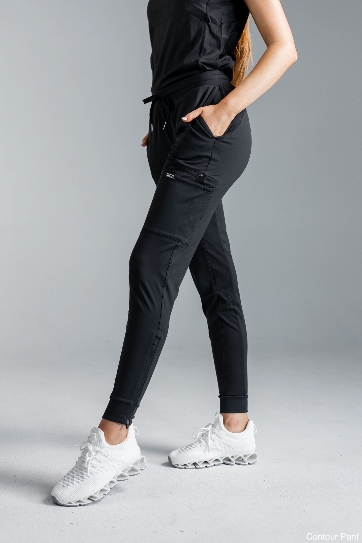 Scrub Set - Black - Image 4